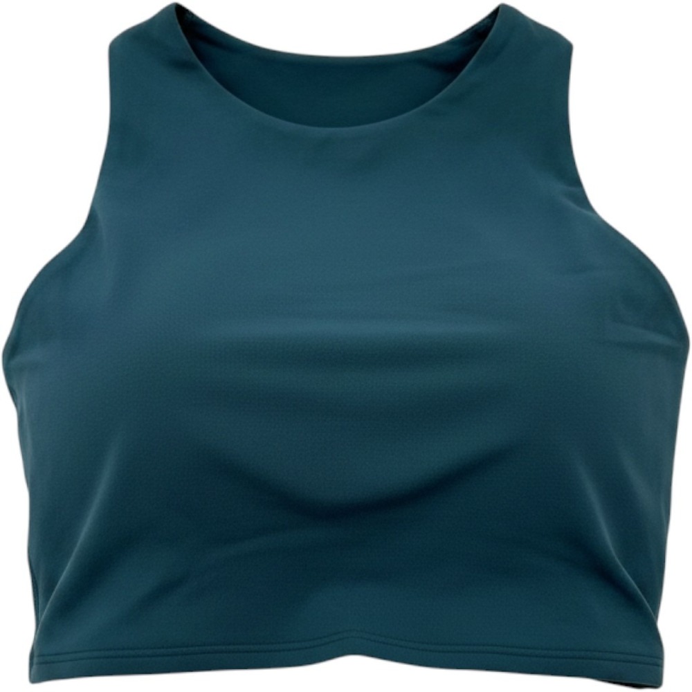 Athleta Conscious Crop AC Sports Bra Powervita Teal Green 446564-37-2-0003  Med